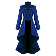 Load image into Gallery viewer, Rosetic Medieval Coat Tuxedo Women's Lapel Irregular Hem Retro Long Coat Female Vintage Gown Party Club Wear Punk Gothic Coat