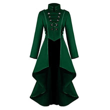 Load image into Gallery viewer, Rosetic Medieval Coat Tuxedo Women's Lapel Irregular Hem Retro Long Coat Female Vintage Gown Party Club Wear Punk Gothic Coat