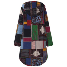 Load image into Gallery viewer, Female trench coat women's windbreaker тренч ropa winter Hooded Long Sleeve Vintage Ladies Fleece Thicken Button Long Coats h4