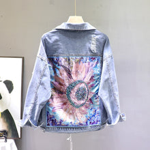 Load image into Gallery viewer, Denim Jacket Ins Women's Spring 2020 New Loose Korean-Style Personality Heavy Industry Ripped BF Jacket Jean Jacket Coat Student
