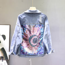 Load image into Gallery viewer, Denim Jacket Ins Women's Spring 2020 New Loose Korean-Style Personality Heavy Industry Ripped BF Jacket Jean Jacket Coat Student