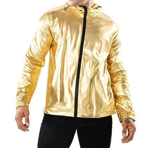 Load image into Gallery viewer, Bomber Jacket New Women's Jackets Womens Outerwear Hooded Spring Coat Femme Zip Up Waterproof Jackets Metallic Color