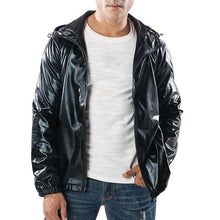 Load image into Gallery viewer, Bomber Jacket New Women's Jackets Womens Outerwear Hooded Spring Coat Femme Zip Up Waterproof Jackets Metallic Color