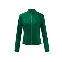 Load image into Gallery viewer, Jean Jacket Women's Coats 2020 Autumn Casual Studded Zip Long-Sleeve Leather Jacket Women Coats Female outwear Denim Feminine