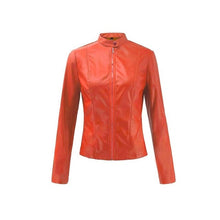 Load image into Gallery viewer, Jean Jacket Women's Coats 2020 Autumn Casual Studded Zip Long-Sleeve Leather Jacket Women Coats Female outwear Denim Feminine