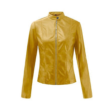 Load image into Gallery viewer, Jean Jacket Women's Coats 2020 Autumn Casual Studded Zip Long-Sleeve Leather Jacket Women Coats Female outwear Denim Feminine