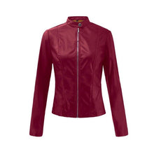 Load image into Gallery viewer, Jean Jacket Women's Coats 2020 Autumn Casual Studded Zip Long-Sleeve Leather Jacket Women Coats Female outwear Denim Feminine