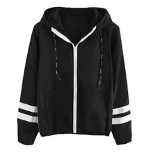 Load image into Gallery viewer, Women's Hooded Jackets 2019 Summer Causal windbreaker Women Basic Jackets Coats Zipper Lightweight Jackets Bomber Famale d90709