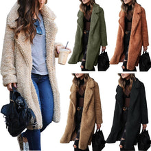 Load image into Gallery viewer, Jacket Coat Women's Wool Fur Coat Women's Soft Jacket Thick Plush Coat Top Coat Autumn and Winter 2020 Warm Lapel Women's Plush