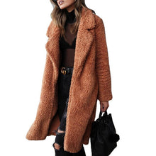 Load image into Gallery viewer, Jacket Coat Women's Wool Fur Coat Women's Soft Jacket Thick Plush Coat Top Coat Autumn and Winter 2020 Warm Lapel Women's Plush
