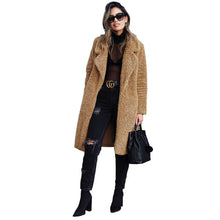Load image into Gallery viewer, Jacket Coat Women's Wool Fur Coat Women's Soft Jacket Thick Plush Coat Top Coat Autumn and Winter 2020 Warm Lapel Women's Plush