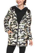 Load image into Gallery viewer, Bomber Jacket New Women's Jackets Womens Outerwear Hooded Spring Coat Femme Zip Up Waterproof Jackets Metallic Color