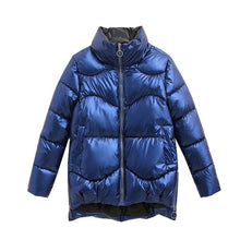 Load image into Gallery viewer, fashion Plus Size Glossy Down Padded Jacket Women's Short section 2020 Winter Coats new Korean Parka Jackets Girls Outwear G514