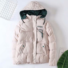 Load image into Gallery viewer, Winter Large Sizes Down Jacket Women's Coat With a Hood Warm Cotton Padded Winter Coat Thicken Women Parkas