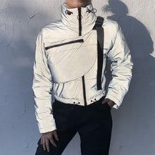 Load image into Gallery viewer, Winter Women's Short Parkas Solid Cotton Loose Padded Bubble Cropped Puffer Jacket Gothic Mantel Damen Snow Warm Coat HH50MF