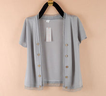 Load image into Gallery viewer, 2020 Spring Summer New Short Thin Jacket Plus Size Women's Long Sleeve Knitted Sunscreen Clothing Female Cardigan Tops 5XL Y277