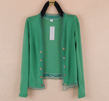 Load image into Gallery viewer, 2020 Spring Summer New Short Thin Jacket Plus Size Women's Long Sleeve Knitted Sunscreen Clothing Female Cardigan Tops 5XL Y277