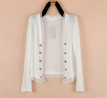 Load image into Gallery viewer, 2020 Spring Summer New Short Thin Jacket Plus Size Women's Long Sleeve Knitted Sunscreen Clothing Female Cardigan Tops 5XL Y277