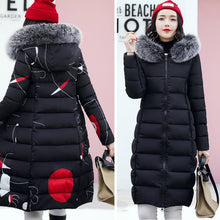 Load image into Gallery viewer, With fur hooded Woman Winter Jacket Women's Coat Plus Size 3XL Padded long Parka Outwear for women Jaquata Feminina Inverno