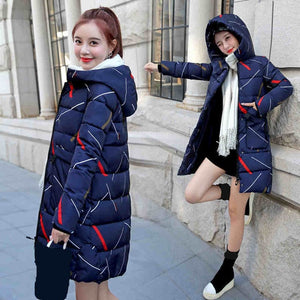 New Winter Women's Jacket Coat Windproof Warm Women Parkas Thickening Cotton Padded Female printing Jacket Brand New Collection