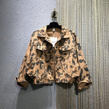 Load image into Gallery viewer, Loose Jacket Women 2020 Spring New Cool Leopord Pattern Casual Short Coat Women&#39;s BF Style Loose-Fit Jacket Fashion Jackets
