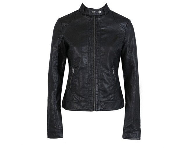 2020 Fashion New Women's Jacket European Fashion Leather Jacket Pimkie Cleaning Single PU Leather Motorcycle Temale Women's Leat