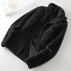 2019 New Winter Autumn Women's Soft Fleece Hoodies Jackets Fashion Casual Long Sleeve Windproof Coats S-XXL