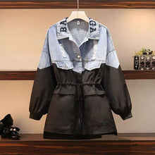 Load image into Gallery viewer, 2020 Spring And Autumn New Plus Size Women&#39;s Clothing Wild Loose Windbreaker Women Denim Jacket Fashion Female Coat
