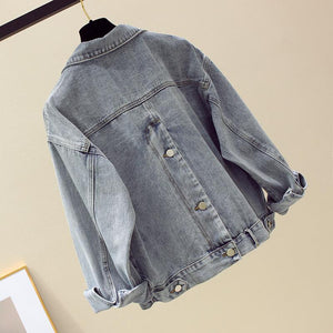 2020 Spring And Autumn New Fashion Women's Denim Jacket Loose Short Student Coat Female Casual Wild Jackets Women's Clothing