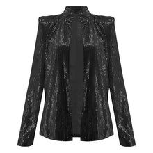 Load image into Gallery viewer, Women&#39;s Cardigan Jacket Sparkle Sequin Bling Long Sleeve Short Tops Feamle Fashion Thin Jacket
