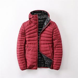 Women's Jackets Brand Down Jackets Women Ultra Light Hooded Basic Jacket Feather Famale Jackets Double Side Reversible Warm Coat