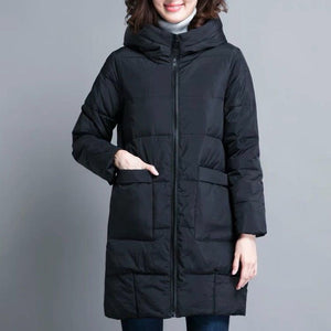 2020 Autumn And Winter Parka Jacket Women Plus Size Women's Cotton-padded Clothes Mid-length Loose Fashion Wild Coat Female