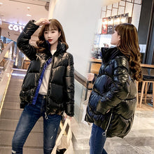 Load image into Gallery viewer, fashion Plus Size Glossy Down Padded Jacket Women&#39;s Short section 2020 Winter Coats new Korean Parka Jackets Girls Outwear G514
