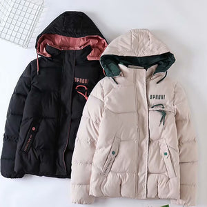 Winter Large Sizes Down Jacket Women's Coat With a Hood Warm Cotton Padded Winter Coat Thicken Women Parkas