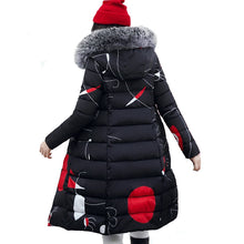 Load image into Gallery viewer, With fur hooded Woman Winter Jacket Women&#39;s Coat Plus Size 3XL Padded long Parka Outwear for women Jaquata Feminina Inverno
